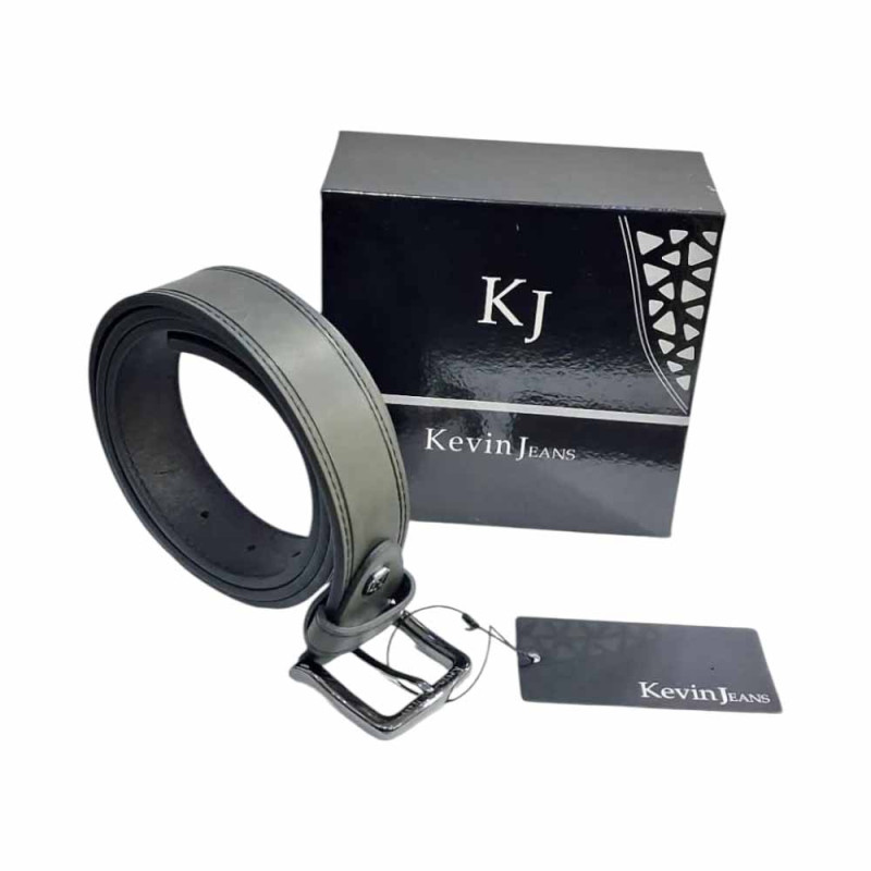 Ανδρική Δερμάτινη Ζώνη Kevin Jeans Μαύρη με Διπλό Κέντημα & Συσκευασία Δώρου ROB05-YY706-black Ανδρική Δερμάτινη Ζώνη Kevin Jeans Μαύρη με Διπλό Κέντημα & Συσκευασία Δώρου ROB05-YY706-black