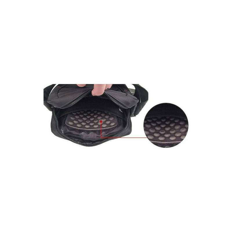 Ανδρικο Τσαντάκι Xιαστί, Αδιάβροχο T-L5108 Black - KalliopiSilver