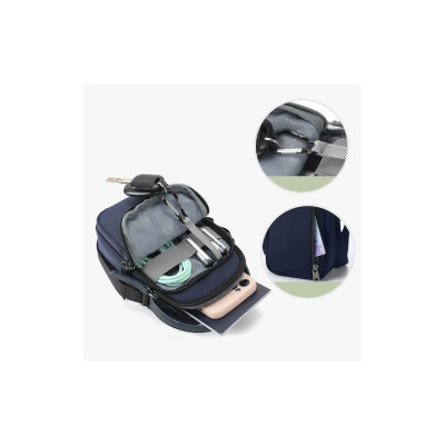 TIGERNU Tigernu Γυναικεία Τσάντα Χιαστί Navy Μπλε T8810-blue - KalliopiSilver