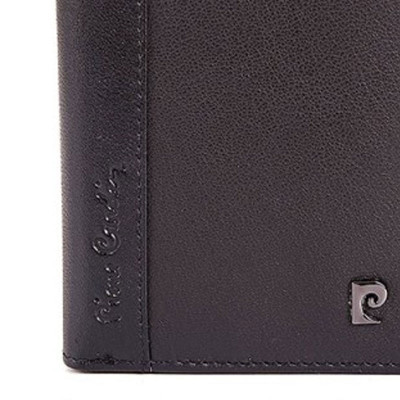 Pierre Cardin Ανδρικό Δερμάτινο Πορτοφόλι με Rfid και Κούμπωμα Snap μαυρο TILAK30-8813-black - KalliopiSilver
