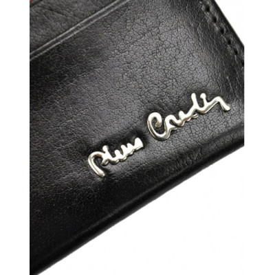 Pierre Cardin Θήκη Καρτών μαυρη με Μεταλλικό Λογότυπο RFID Προστασία Tilak146-475 - KalliopiSilver