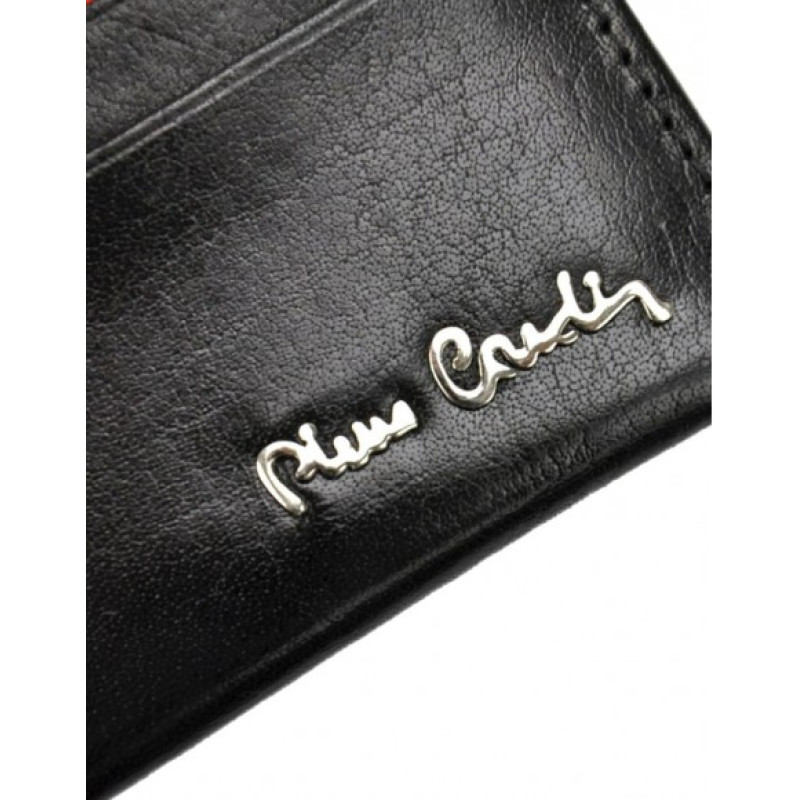 Pierre Cardin Θήκη Καρτών μαυρη με Μεταλλικό Λογότυπο RFID Προστασία Tilak146-475 - KalliopiSilver