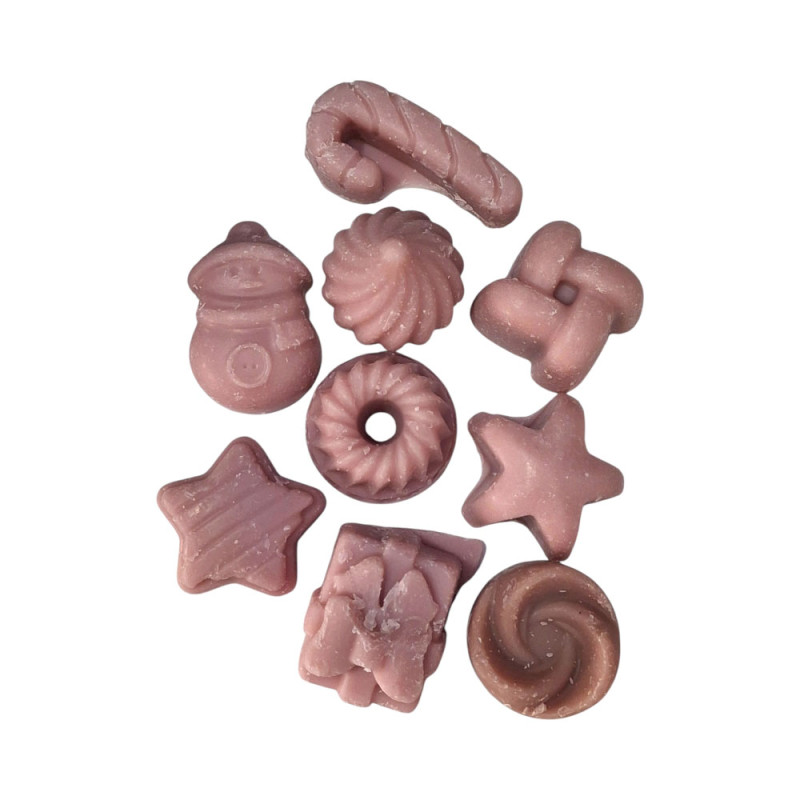 Χειροποίητα Wax Melts σογιας ελαιοκραμβης 9 Τεμαχίων 55-60gr αρωμα Ροδι Pomegranate WX-7013 - KalliopiSilver