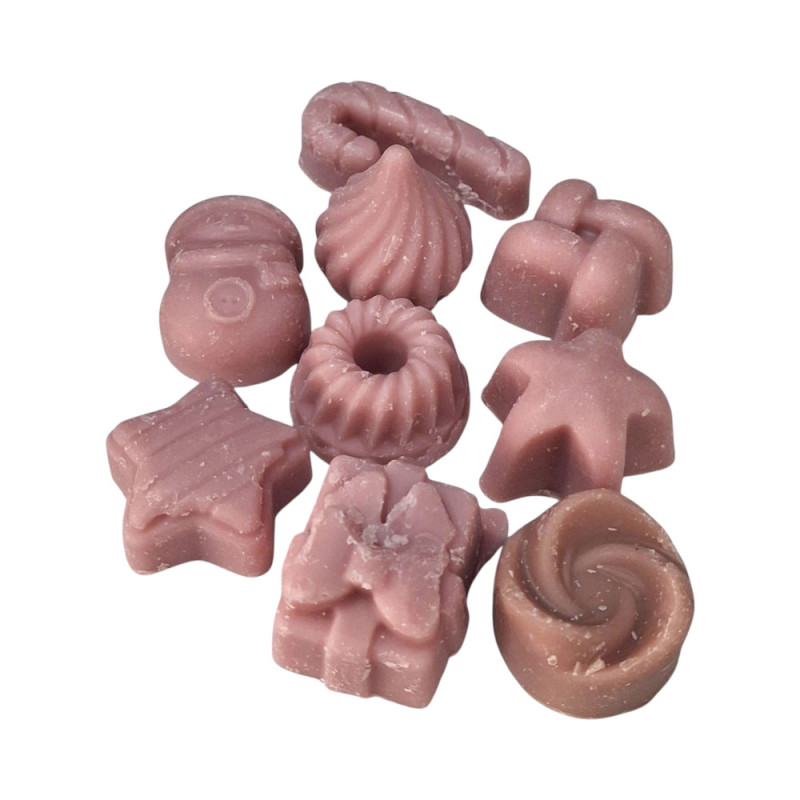 Χειροποίητα Wax Melts σογιας ελαιοκραμβης 9 Τεμαχίων 55-60gr αρωμα Ροδι Pomegranate WX-7013 - KalliopiSilver