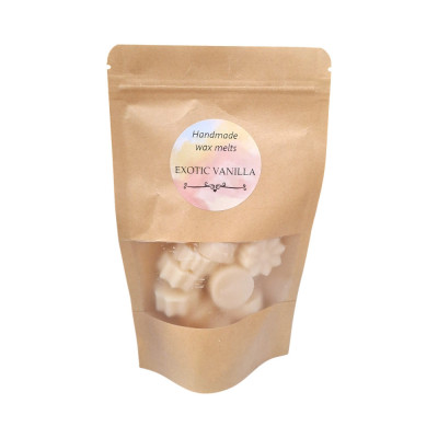 Χειροποίητα Wax Melts σογιας ελαιοκραμβης 9 Τεμαχίων 55-60gr αρωμα Exotic Vanilla WX-7016