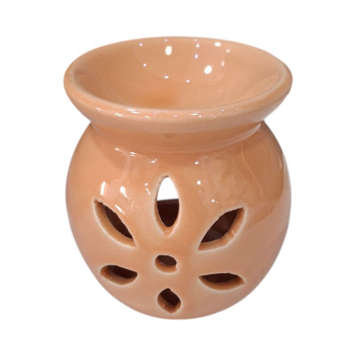 Αρωματιστής χρωμα Μπεζ Oil & Wax Burner 8χ8χ6cm WX-8222-BEIGE