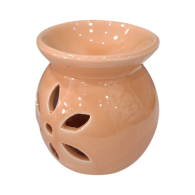 Αρωματιστής χρωμα Μπεζ Oil & Wax Burner 8χ8χ6cm WX-8222-BEIGE