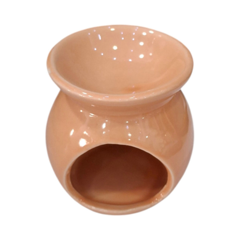 Αρωματιστής χρωμα Μπεζ Oil & Wax Burner 8χ8χ6cm WX-8222-BEIGE - KalliopiSilver