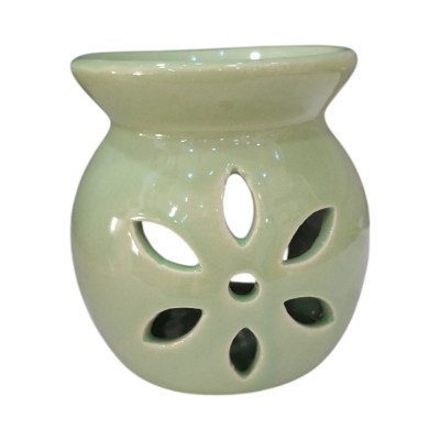 Αρωματιστής χρωμα πρασινο Oil & Wax Burner 8χ8χ6cm WX-8222-green