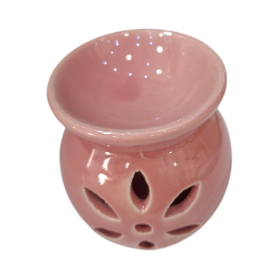 Αρωματιστής χρωμα Ροζ Oil & Wax Burner 8χ8χ6cm WX-8222-pink
