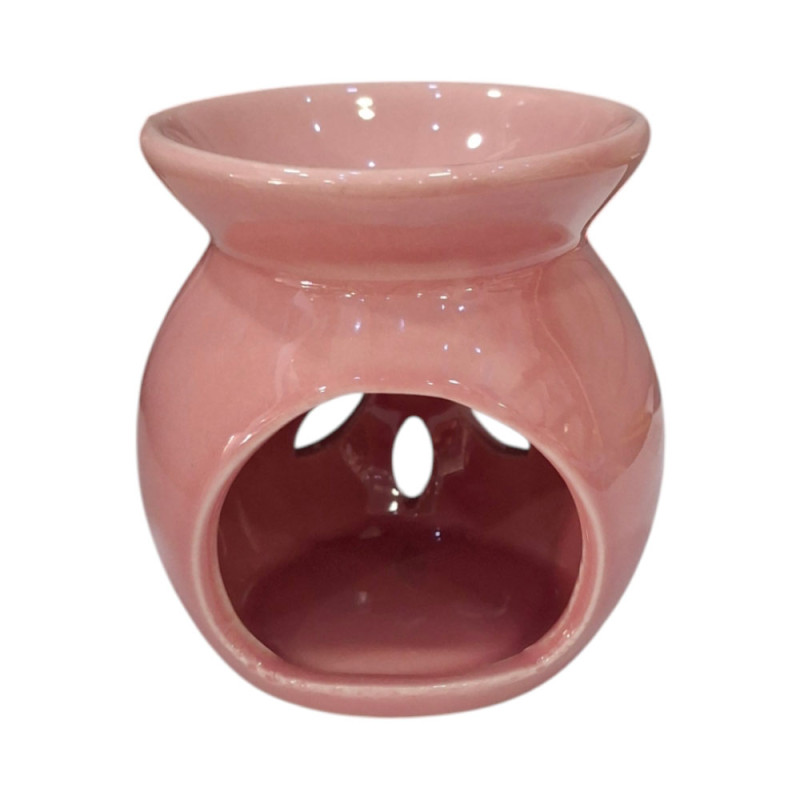 Αρωματιστής χρωμα Ροζ Oil & Wax Burner 8χ8χ6cm WX-8222-pink - KalliopiSilver