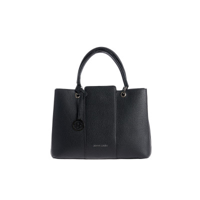 Τσάντα Χειρός Pierre Cardin Μαύρη Eco Leather με Διπλά Χερούλια & Ιμάντα Ώμου WX24-25025-black Τσάντα Χειρός Pierre Cardin Μαύρη Eco Leather με Διπλά Χερούλια & Ιμάντα Ώμου WX24-25025-black
