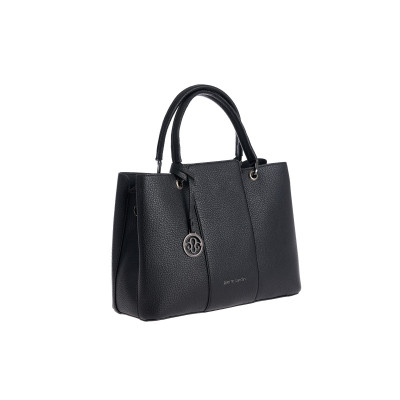 Τσάντα Χειρός Pierre Cardin Μαύρη Eco Leather με Διπλά Χερούλια & Ιμάντα Ώμου WX24-25025-black Τσάντα Χειρός Pierre Cardin Μαύρη Eco Leather με Διπλά Χερούλια & Ιμάντα Ώμου WX24-25025-black