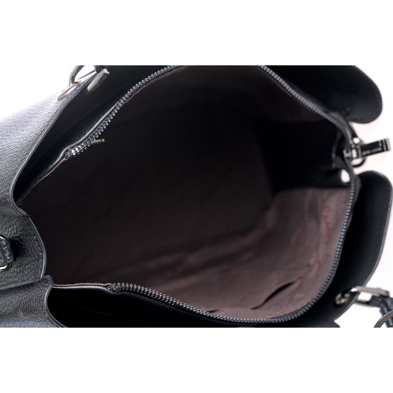 Τσάντα Χειρός Pierre Cardin Μαύρη Eco Leather με Διπλά Χερούλια & Ιμάντα Ώμου WX24-25025-black Τσάντα Χειρός Pierre Cardin Μαύρη Eco Leather με Διπλά Χερούλια & Ιμάντα Ώμου WX24-25025-black