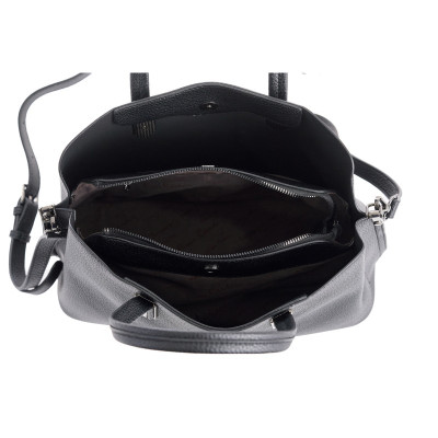 Τσάντα Χειρός Pierre Cardin Μαύρη από Eco Leather με Ιμάντα Ώμου WX24-2518-black