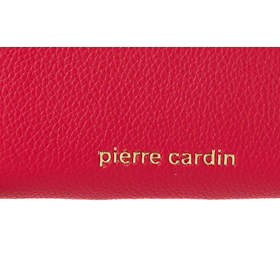 Μικρό Γυναικείο Πορτοφόλι Pierre Cardin Κοκκινο από Eco Leather με Φερμουάρ WX41-135-RED