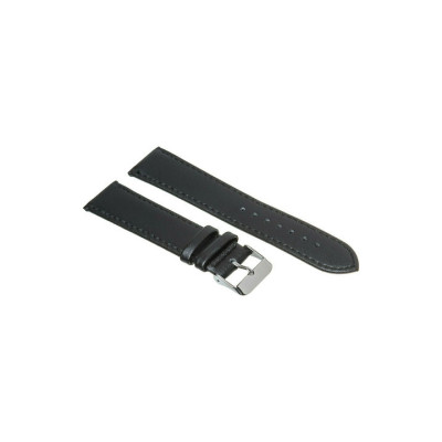 Tzevelion ART1266 Δερμάτινο Λουράκι Μαύρο 12mm art1266-black-12