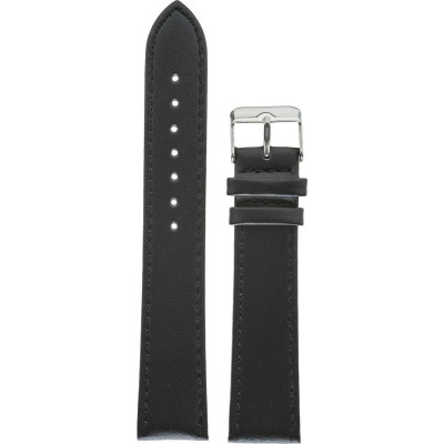 Λουράκι ρολογιου Δερμάτινο TZEVELION ART1266 black μαυρο 18mm - KalliopiSilver