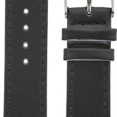 Λουράκι ρολογιου Δερμάτινο TZEVELION ART1266 black μαυρο 18mm