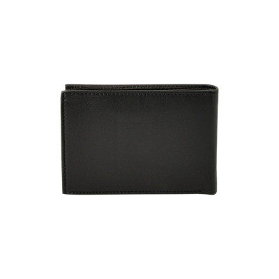 Daston Δερμάτινο ανδρικό πορτοφόλι οριζοντιο με rfid μαυρο daston-051-black