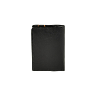 Daston Δερμάτινο ανδρικό πορτοφόλι ορθιο με rfid μαυρο daston-071-black
