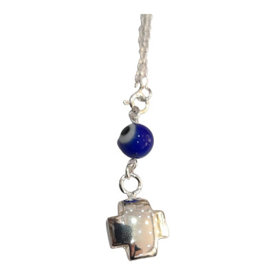 BD JEWELERY Γούρι Φυλαχτο Αυτοκινήτου ασημένιο 925 με σταυρο GT-2052 - KalliopiSilver