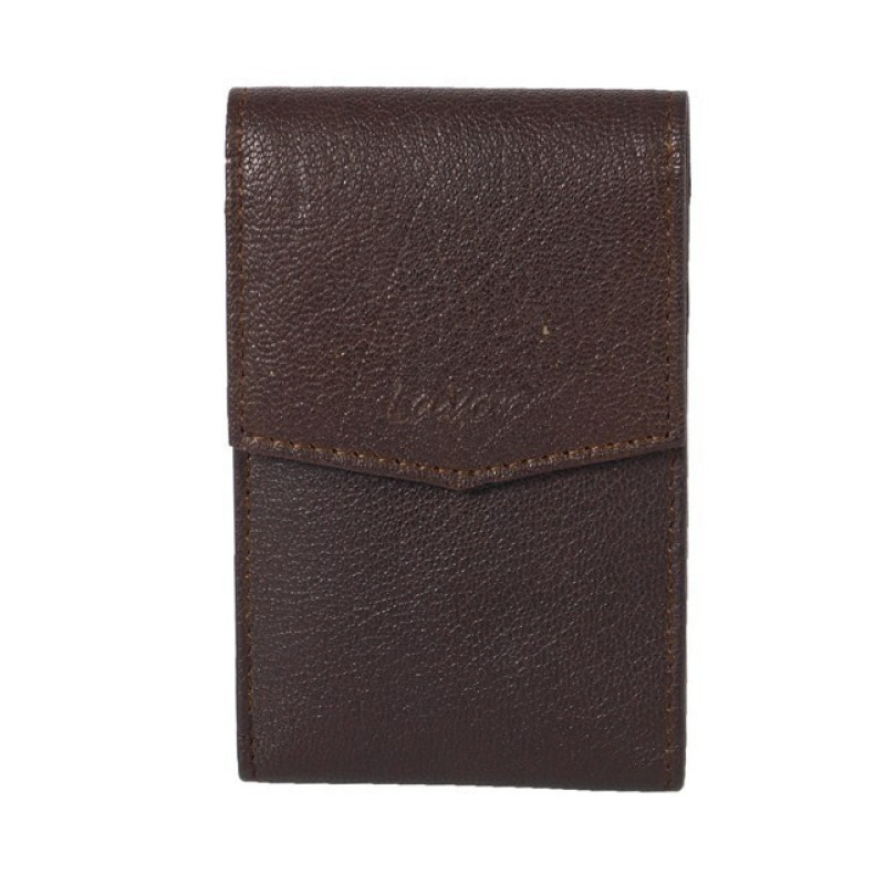 Lavor Ταμπακιέρα Δερμάτινη καφε 6,5x12 lavor-1-7044-brown - KalliopiSilver
