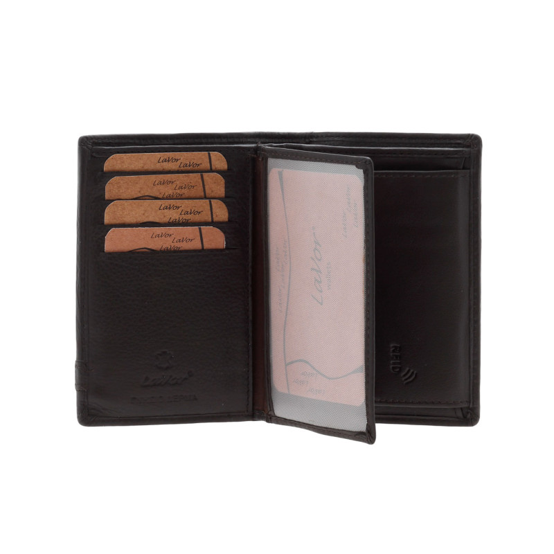 Ανδρικό Δερμάτινο Πορτοφόλι LaVor RFID Καφε lavor-3790-brown - KalliopiSilver