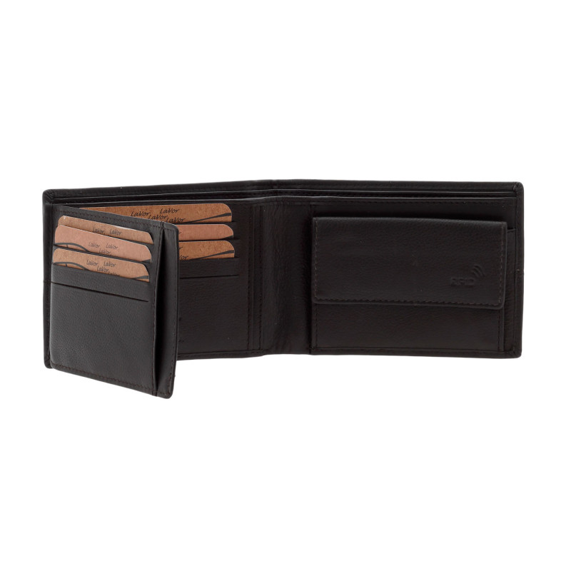 Ανδρικό Δερμάτινο Πορτοφόλι LaVor RFID Καφε lavor-3796-brown - KalliopiSilver