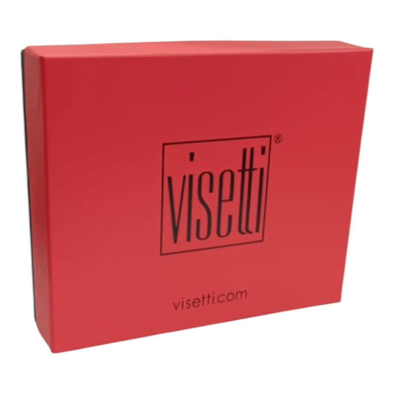 VISETTI Ανδρικο Δερματινο Πορτοφολι με RFID και κουμπι σε μαυρο χρωμα 31H-WA016B - KalliopiSilver