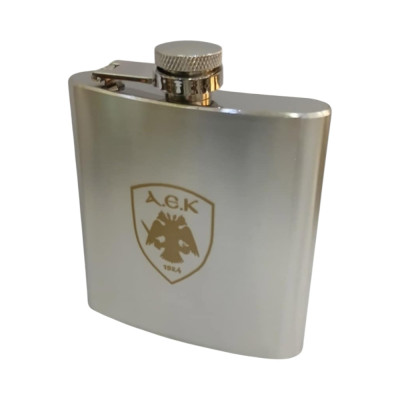 Φλασκί ΑΕΚ 6oz ανοξειδωτο ατσαλι ασημι με λογοτυπο ΑΕΚ 2χ10χ11cm ΑΕ254 Φλασκί ΑΕΚ 6oz ανοξειδωτο ατσαλι ασημι με λογοτυπο ΑΕΚ 2χ10χ11cm ΑΕ254