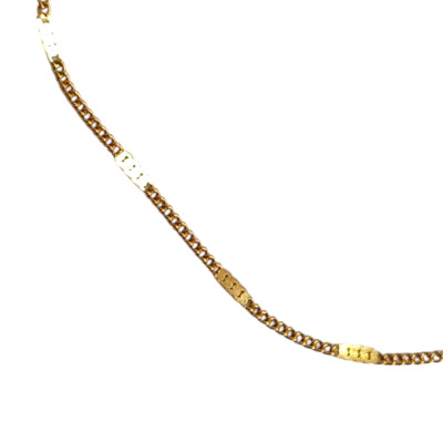 Αλυσιδα ποδιου απο ατσαλι χρυση 20cm+5cm ΗBM-5001