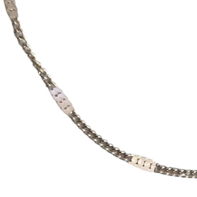 Αλυσιδα ποδιου απο ατσαλι ασημι 20cm+5cm ΗBM-5002