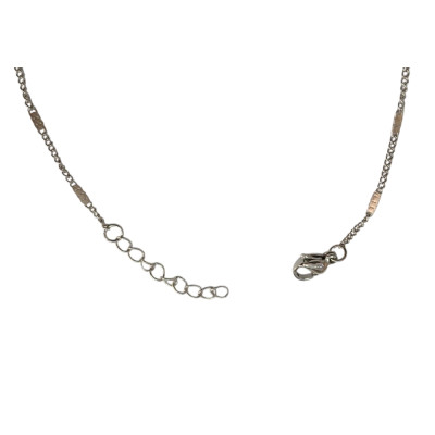 Αλυσιδα ποδιου απο ατσαλι ασημι 20cm+5cm ΗBM-5002
