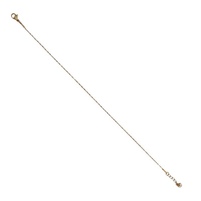 Αλυσιδα ποδιου απο ατσαλι χρυση λεπτη 20cm+5cm ΗBM-5003